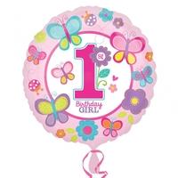 Anagram 18 Inch Circle Foil Balloon - Sweet Birthday Girl