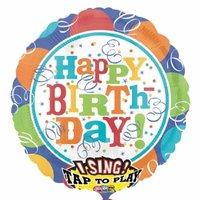 anagram 32 inch circle foil balloon bal streamers happy birthday