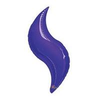anagram 15 inch curve foil balloon purple