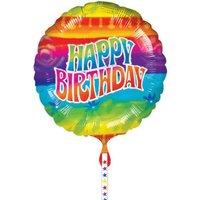 Anagram 18 Inch Foil Balloon - Flashback Happy Birthday