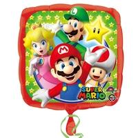 Anagram 17 Inch Square Foil Balloon - Super Mario