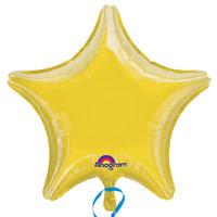 Anagram 19 Inch Star Foil Balloon - Yellow/yellow