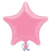 Anagram 19 Inch Star Foil Balloon - Pink/pink