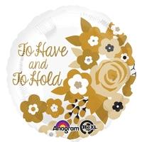 Anagram 18 Inch Circle Foil Balloon - To Have And To Hold