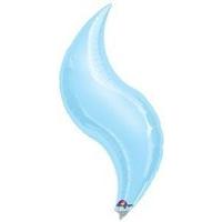 Anagram 15 Inch Curve Foil Balloon - Pastel Blue