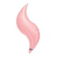 Anagram 15 Inch Curve Foil Balloon - Pastel Pink