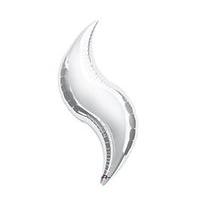Anagram 15 Inch Curve Foil Balloon - Silver