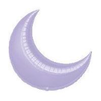 anagram 26 inch crescent foil balloon lilac
