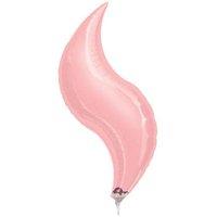 anagram 28 inch curve foil balloon pastel pink