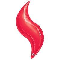 anagram 36 inch curve foil balloon red