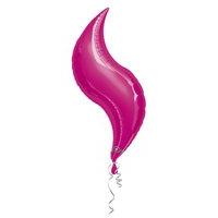 anagram 42 inch curve foil balloon fuchsia