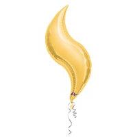 anagram 42 inch curve foil balloon gold