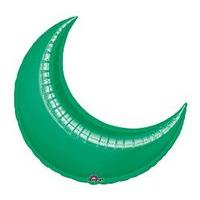 anagram 17 inch crescent foil balloon green