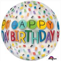 Anagram Supershape Orbz - Happy Birthday Rainbow