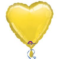 Anagram 18 Inch Heart Foil Balloon - Yellow/yellow