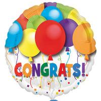 Anagram 18 Inch Circle Foil Balloon - Bold Congratulations