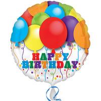 anagram 18 inch circle foil balloon bright balloons birthday