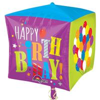 Anagram Supershape Cubez - Birthday Balloons