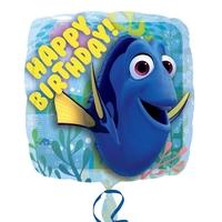 Anagram 18 Inch Square Foil Balloon - Finding Dory Happy Birthday