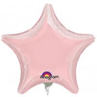 anagram 4 inch star foil balloon pastel pink