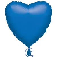 Anagram 18 Inch Heart Foil Balloon - Blue/blue