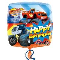 Anagram 18 Inch Square Foil Balloon - Blaze Happy Birthday