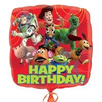 Anagram 18 Inch Square Foil Balloon - Toy Story Gang Happy Birthday