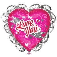 Anagram Supershape - Love You Pink & Silver