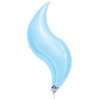 anagram 28 inch curve foil balloon blue