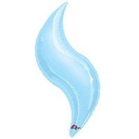 anagram 36 inch curve foil balloon pastel blue
