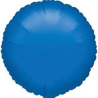 Anagram 18 Inch Circle Foil Balloon - Blue/blue