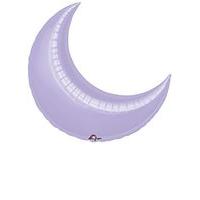 anagram 35 inch crescent foil balloon lilac