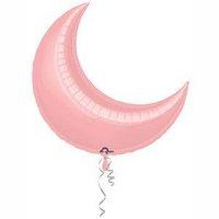 Anagram 35 Inch Crescent Foil Balloon - Pastel Pink
