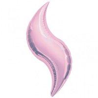 anagram 42 inch curve foil balloon pastel pink