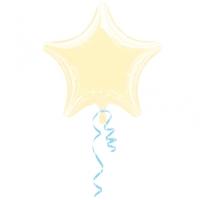 Anagram 4 Inch Star Foil Balloon - Ivory