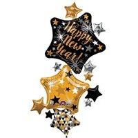 Anagram Supershape Multi Balloons - New Year Star Stacker