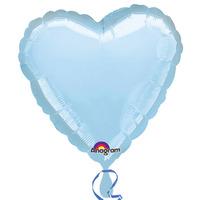 Anagram 18 Inch Heart Foil Balloon - Pastle Blue/pastle Blue