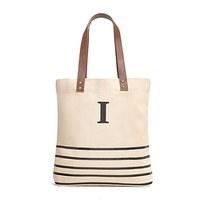 Annie Stripe Tote - Black