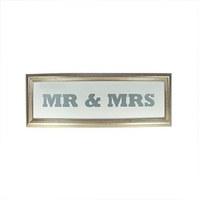 Antique Silver Mr & Mrs Frame