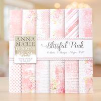 anna marie designs 12x12 blissful pink paper pad 378198