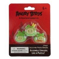 Angry Birds Pig Puzzle Erasers (pack Of 3, Green)
