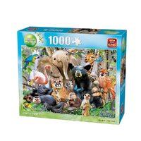 animal world jungle party 1000 piece jigsaw puzzle