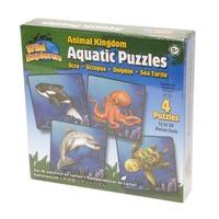 animal kingdom aquatic puzzles set of 4 wild explorers