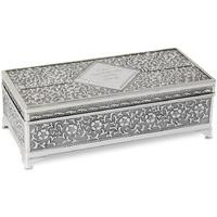 Antique Silver Plated Jewellery Box Customised