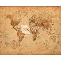 Antique Style World Map Mini Poster