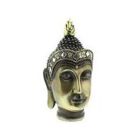 antique gold colour buddha head