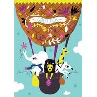 Animal Balloon | Good Luck Card ...