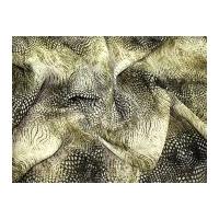 Animal Print Sheer Polyester Chiffon Dress Fabric Olive