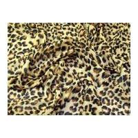 animal print polyester chiffon dress fabric golden