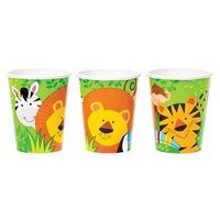 Animal Jungle Party Cups (Pack of 8)